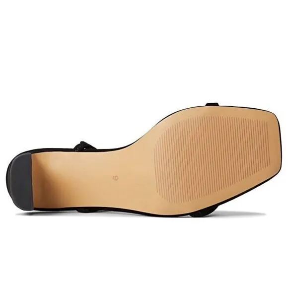 Faryl By Farylrobin Analisa Sandals Women's US 13 Black Suede Square Toe ZPO395