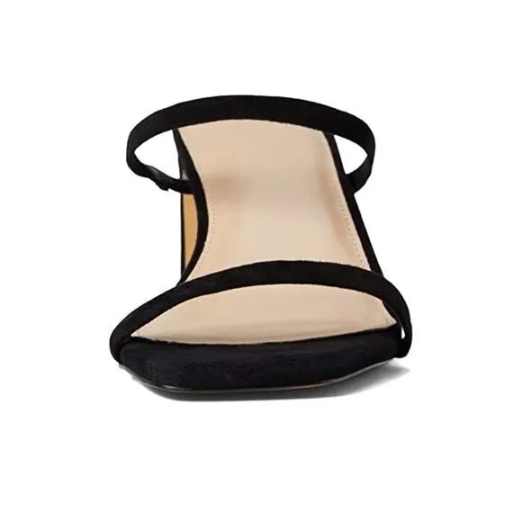 Faryl By Farylrobin Analisa Sandals Women's US 13 Black Suede Square Toe ZPO395