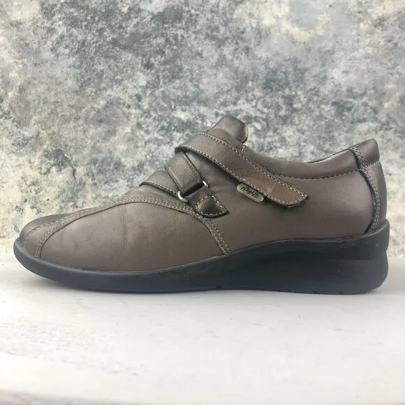 Fidelio Women's Size UK 4 (6.5-7) Hallux Brown Bronze Closed Toe Wedge Shoes
