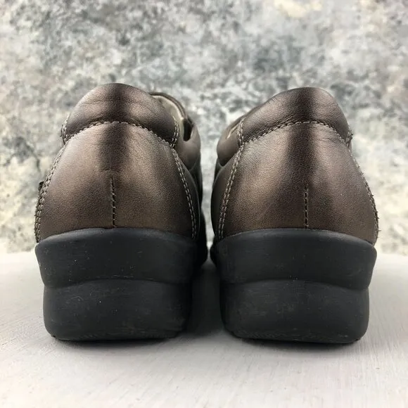 Fidelio Women's Size UK 4 (6.5-7) Hallux Brown Bronze Closed Toe Wedge Shoes