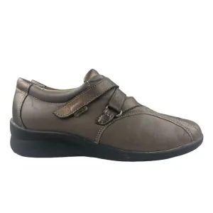 Fidelio Women's Size UK 4 (6.5-7) Hallux Brown Bronze Closed Toe Wedge Shoes