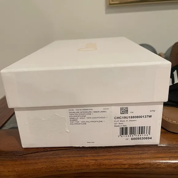 ❤️Final Price❤️Authentic Chloe’ Woody Logo Ribbon Slide Sandals