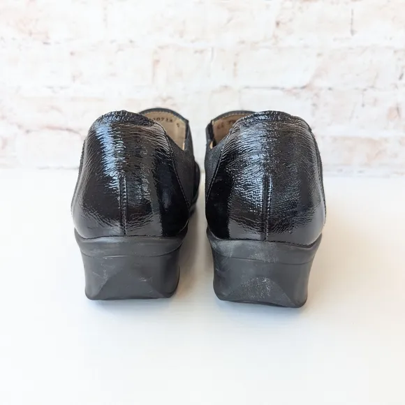 FINN COMFORT EDINA SOFT LEATHER SHOES REMOVABLE INSOLE EBONY