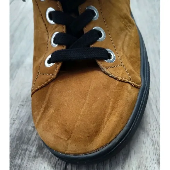 Finn Comfort Shoes Women's 6.5 Elpaso Brown Nubuck Leather Suede Germany Sneaker