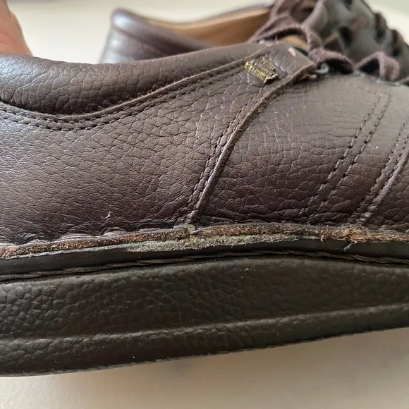 Finn Comfort Vassa Brown Leather Lace Up Oxford Comfort Shoe EU40 Leather Insole