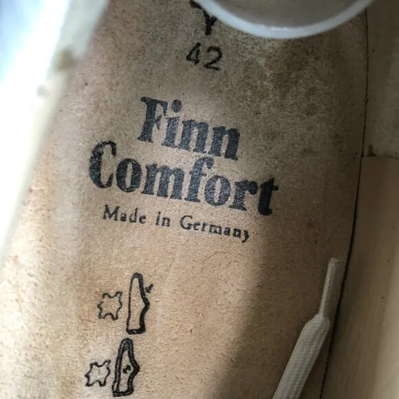 Finn Comfort Women Size 42 US 11 Sneakers White Leather Lace Up Shoes Germany