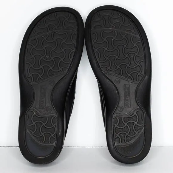Finn Comfort Women's Slip On Mules Shoes Leather Made In Germany Size 7.5 | AE