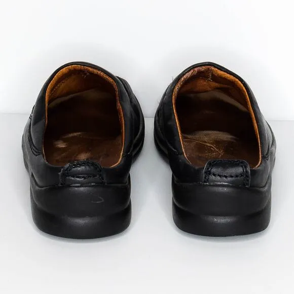 Finn Comfort Women's Slip On Mules Shoes Leather Made In Germany Size 7.5 | AE