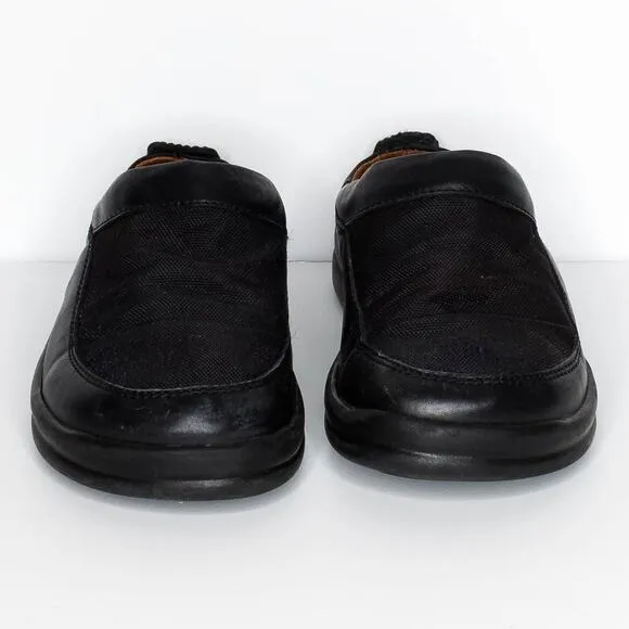 Finn Comfort Women's Slip On Mules Shoes Leather Made In Germany Size 7.5 | AE