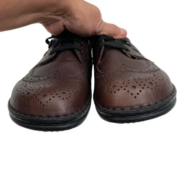 Finn Comfort York Espresso Leather Men's Size 41/US 8