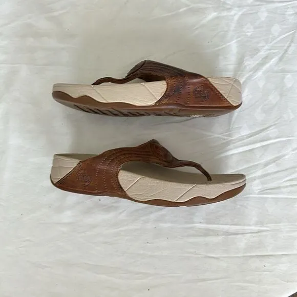 FitFlop WalkStar 3 Leather Toe Post Sandals sz 6