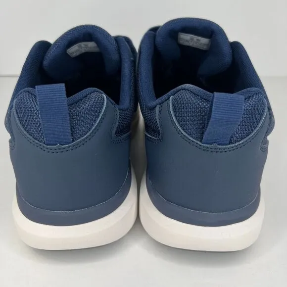 Fitville Mens ETDSV4202305 Blue Easytop Duo Strap V4 Size 10EW Pain Relief Shoes