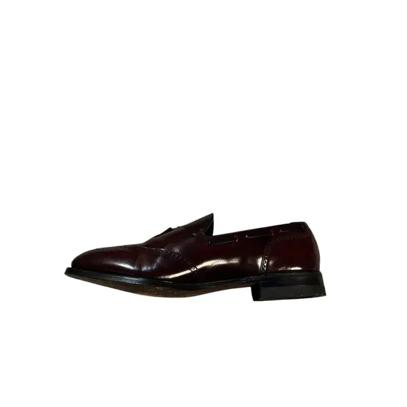 Florsheim Imperial Burgundy Leather Slip On Tassel‎ Dress Shoes Men Size 11.5D