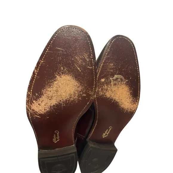 Florsheim Imperial Burgundy Leather Slip On Tassel‎ Dress Shoes Men Size 11.5D