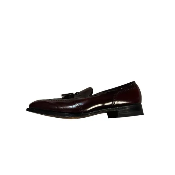 Florsheim Imperial Burgundy Leather Slip On Tassel‎ Dress Shoes Men Size 11.5D