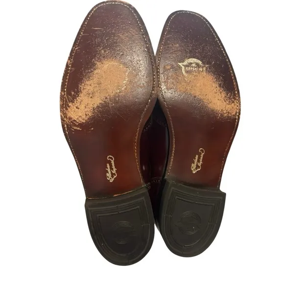 Florsheim Imperial Burgundy Leather Slip On Tassel‎ Dress Shoes Men Size 11.5D