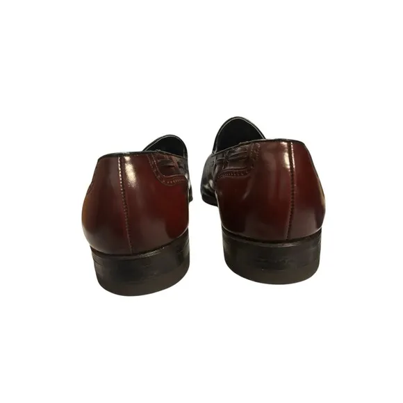 Florsheim Imperial Burgundy Leather Slip On Tassel‎ Dress Shoes Men Size 11.5D