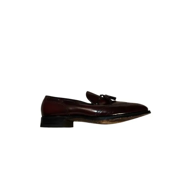 Florsheim Imperial Burgundy Leather Slip On Tassel‎ Dress Shoes Men Size 11.5D