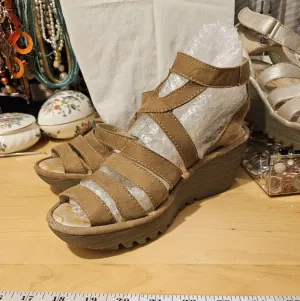 Fly London wedge sandals size 38