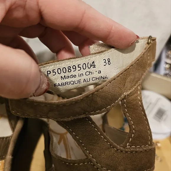 Fly London wedge sandals size 38