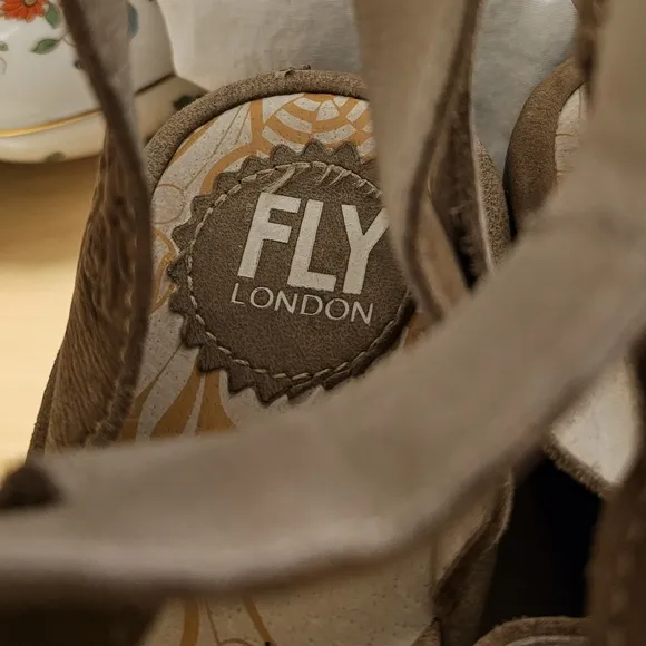 Fly London wedge sandals size 38