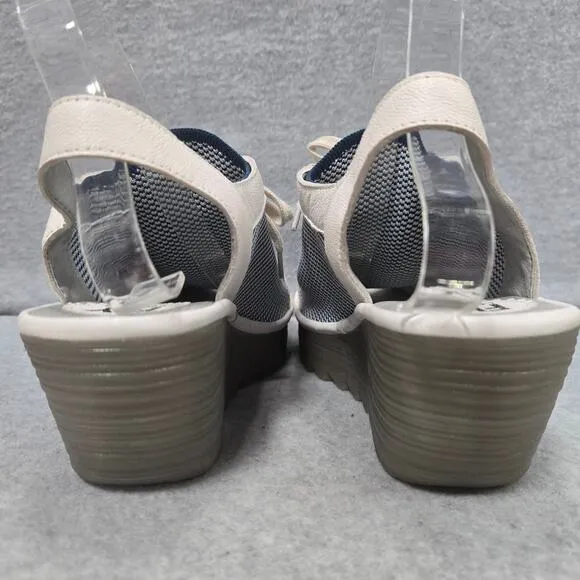 Fly London Yedu Platform Wedge Sandals Size 41