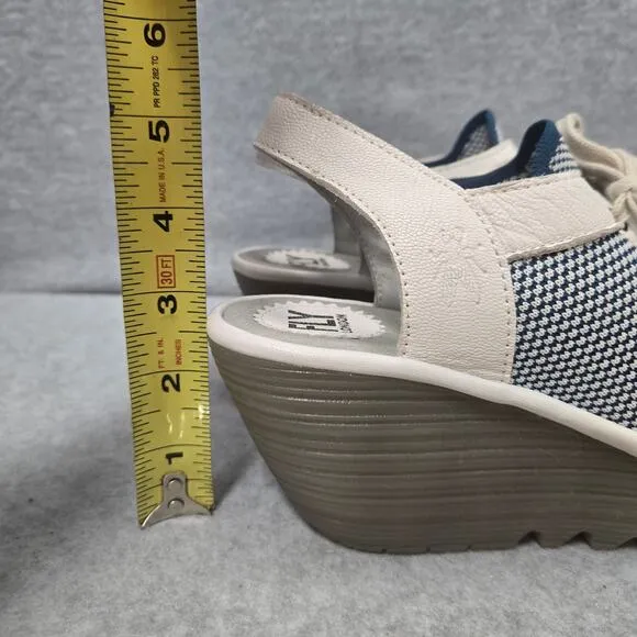Fly London Yedu Platform Wedge Sandals Size 41