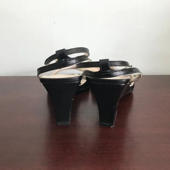 Franco Sarto | Black Wedge Sandals