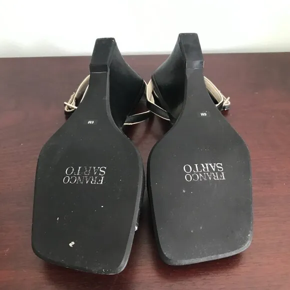Franco Sarto | Black Wedge Sandals