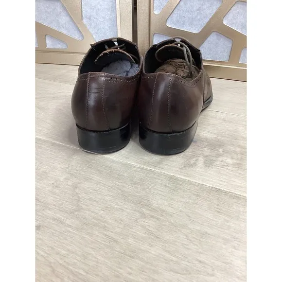 FRASOICUS Men Dress Shoes Leather Brogue oxford derby us 11 brown