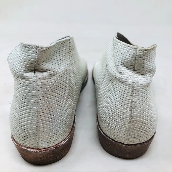 Free People Cream White Perforated Sandals