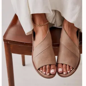 Free People Mont Blanc brown leather sandals Size 8