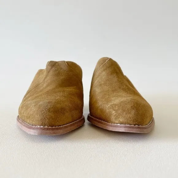 Free People Mules New Frontier Shoes Suede Slip On Casual Western Boho Tan 7