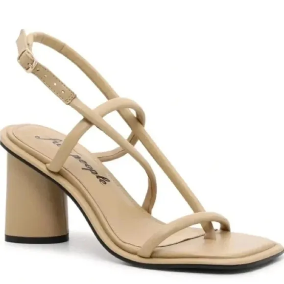 Free People Perth Sandal Beige Size 39 or 8.5