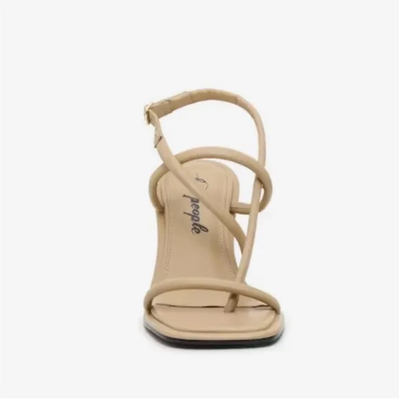 Free People Perth Sandal Beige Size 39 or 8.5