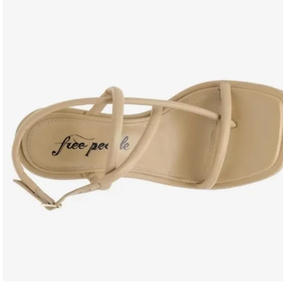 Free People Perth Sandal Beige Size 39 or 8.5