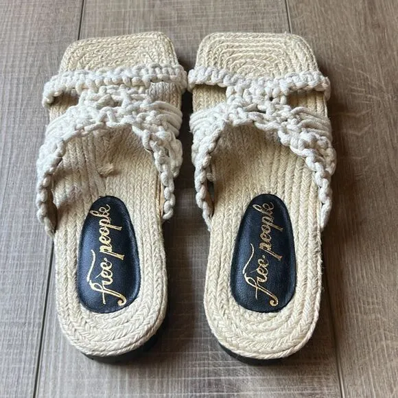 Free People Sandri Macrame Sandals US 8