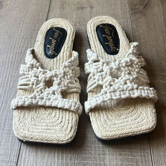 Free People Sandri Macrame Sandals US 8