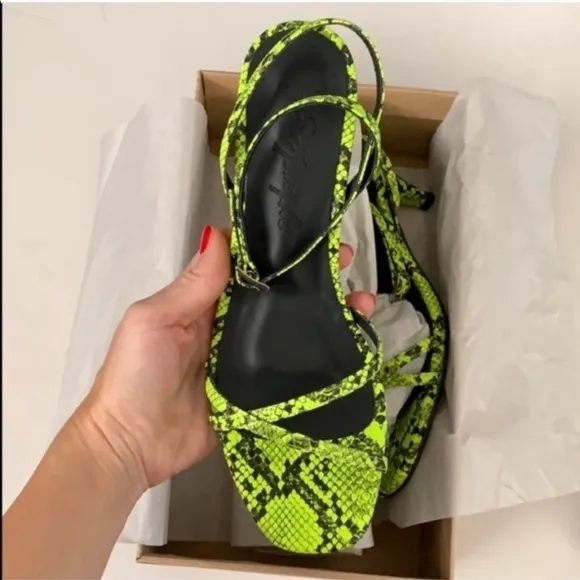 Free People Strappy Kitten Heel Sandals