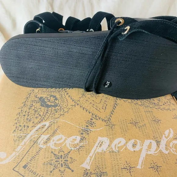 FREE PEOPLE Suede Sun Chaser Tall Gladiator Sandals
