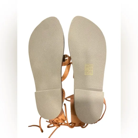 Free People Vacation Day Wrap Sandals NWOT,Brown Strappy Sandals, Size 39