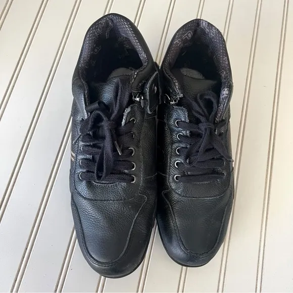 Friendly Adaptive Shoes Men's Medimoto Mid-Top Black Leather Shoe 10WW MENS