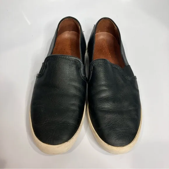 Frye Dylan slip on shoes black leather size 8.5