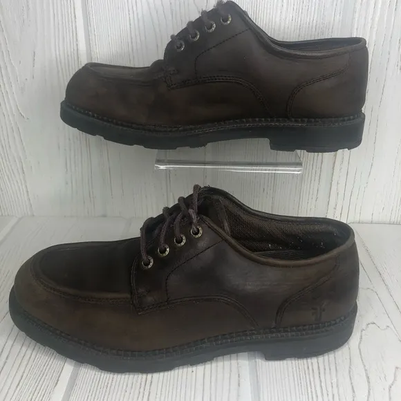 Frye Livingston Lace Up Shoes Brown 8.5 M