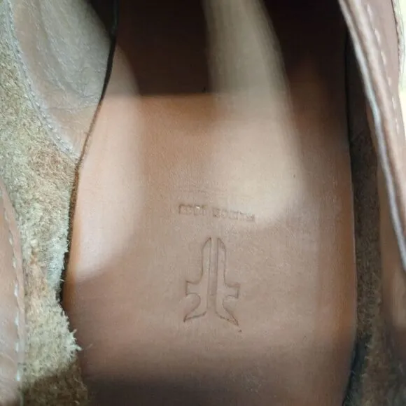 Frye Paul Bal Oxford Shoes Mens Size 8.5 D Cap Toe Tan Leather Lace‎ Up Comfort