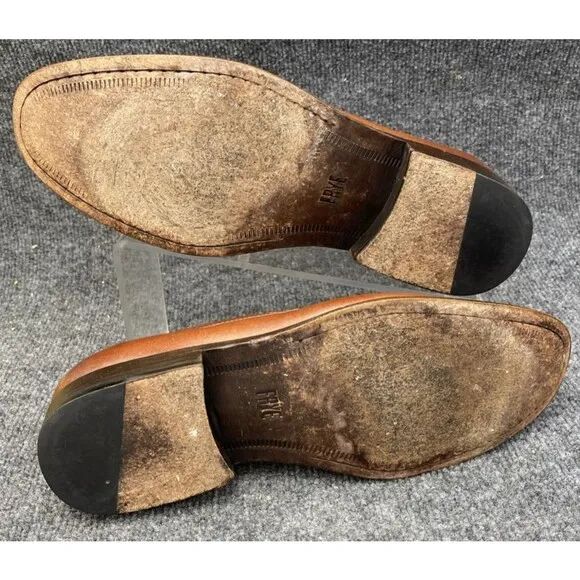 Frye Shoes Men's Size 10 Copper Brown Slip-On Leather Penny Moc Toe Loafer