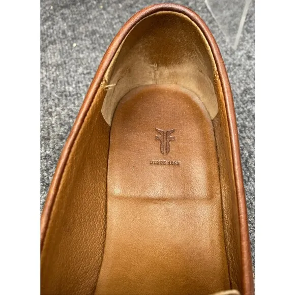 Frye Shoes Men's Size 10 Copper Brown Slip-On Leather Penny Moc Toe Loafer