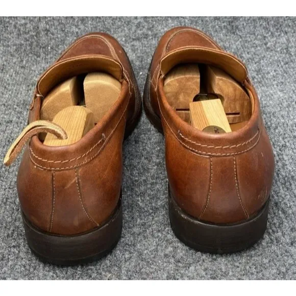 Frye Shoes Men's Size 10 Copper Brown Slip-On Leather Penny Moc Toe Loafer