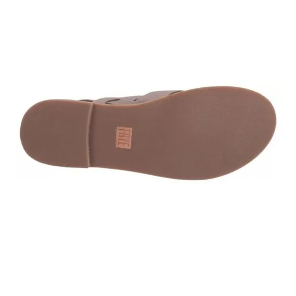 Frye Women’s Toe Strap Tait Softy Almond Toe Leather Slingback Sandal Size 7.5
