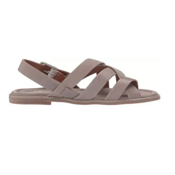 Frye Women’s Toe Strap Tait Softy Almond Toe Leather Slingback Sandal Size 7.5